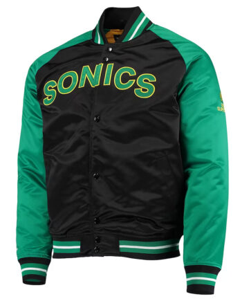 Black/Green Seattle Supersonics Reload 3.0 Jacket - Modajacket