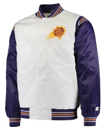 White & Purple Phoenix Suns Renegade Jacket - Modajacket