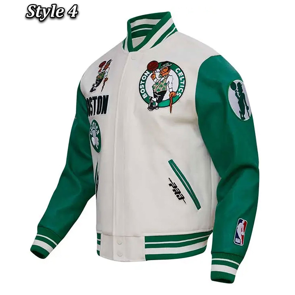 Retro Classic Rib Boston Celtics Varsity Jacket 4 Retro Classic Rib Boston Celtics Varsity Jacket