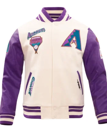 Arizona Diamondbacks Retro Classic Rib Varsity Jacket - Modajacket