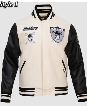 Las Vegas Raiders Retro Classic Rib Varsity Jacket - Modajacket