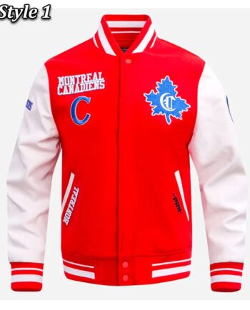 Montreal Canadiens Retro Classic Rib Varsity Jacket - Modajacket