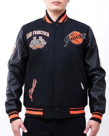 San Francisco Giants Retro Classic Rib Varsity Jacket - Modajacket