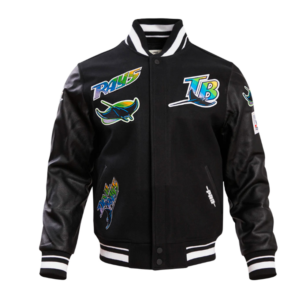 Tampa Devil Rays Retro Classic Rib Varsity Jacket 3 Tampa Devil Rays Retro Classic Rib Varsity Jacket