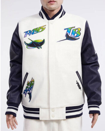 Tampa Devil Rays Retro Classic Rib Varsity Jacket - Modajacket