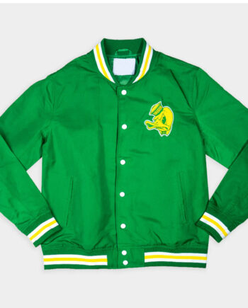 Oregon Ducks Retro Logo Bomber Jacket - Modajacket