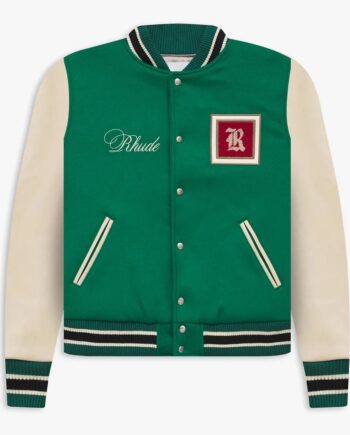 Rhude Green Varsity Jacket - Modajacket