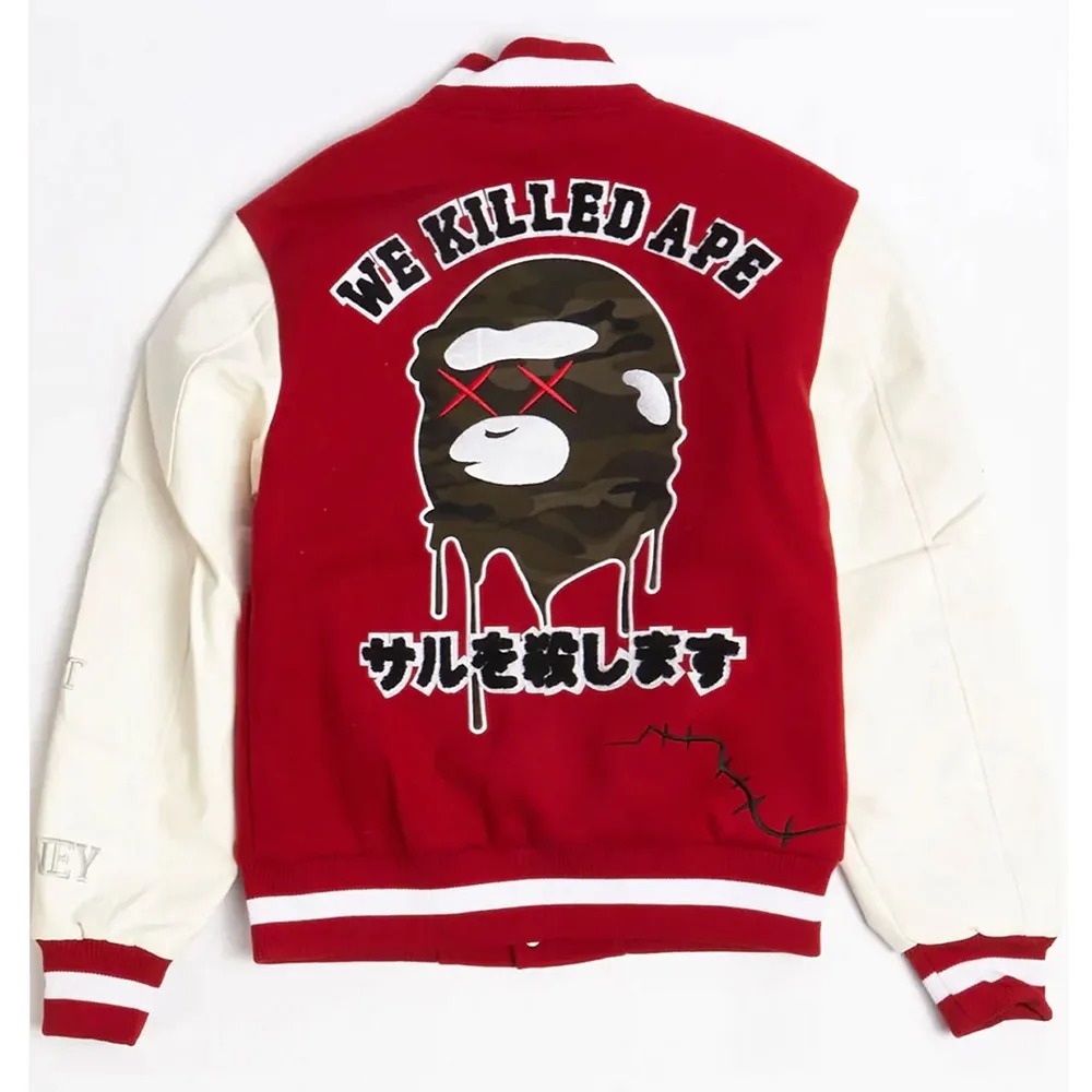 Robert Phillipe We Killed Ape Varsity Jacket 2 Robert Phillipe We Killed Ape Varsity Jacket