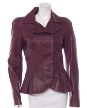 Suits Katherine Heigl Peplum Leather Jacket - Modajacket