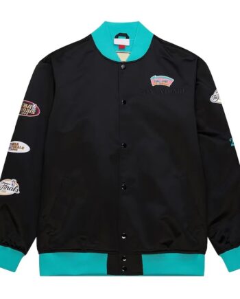 San Antonio Spurs OG 3.0 Lightweight Black Satin Jacket - Modajacket