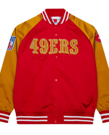 Faithful to The Bay San Francisco 49ers Red & Gold Varsity Jacket - Modajacket
