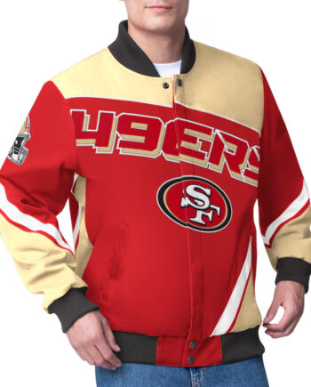 San Francisco 49ers Maximum Racing Scarlet Jacket - Modajacket