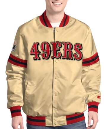 San Francisco 49ers Scout Varsity Satin Jacket - Modajacket