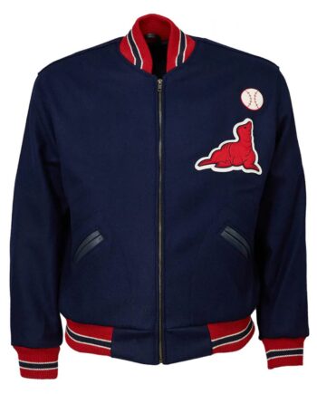 Varsity 1956 SF Seals Blue Wool Jacket - Modajacket