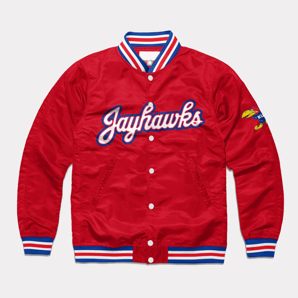 Kansas Jayhawks Script Red Jacket (Copy) 1 Kansas Jayhawks Script Red Jacket (Copy) - Modajacket