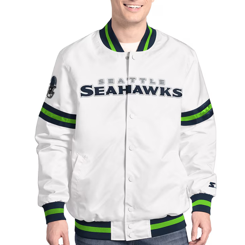 Seattle Seahawks Scout Varsity Satin Jacket 1 Seattle Seahawks Scout Varsity Satin Jacket - Modajacket
