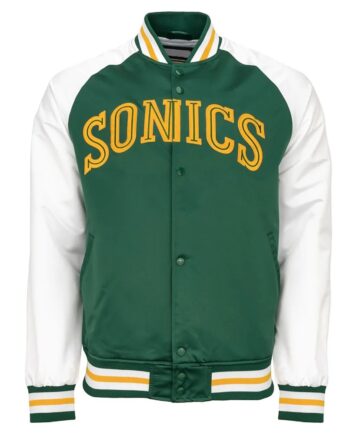 Seattle Supersonics Prime Time Satin Jacket - Modajacket