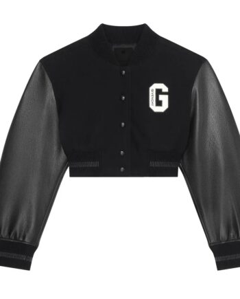 Chrishell Stause Selling Sunset Cropped Varsity Jacket - Modajacket