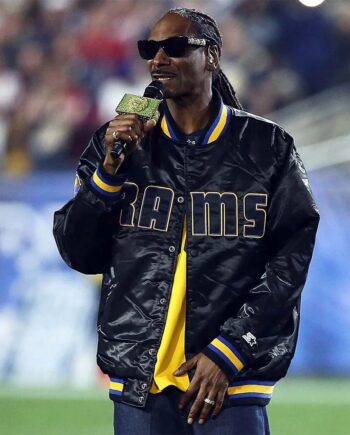 Los Angeles Rams Snoop Dogg Black Bomber Jacket - Modajacket