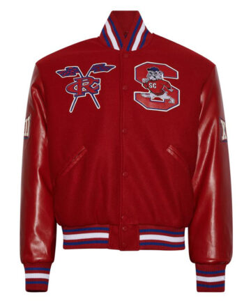 South Carolina State University Red Varsity Jacket - Modajacket