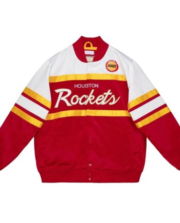 Houston Rockets Script Satin Jacket - Modajacket