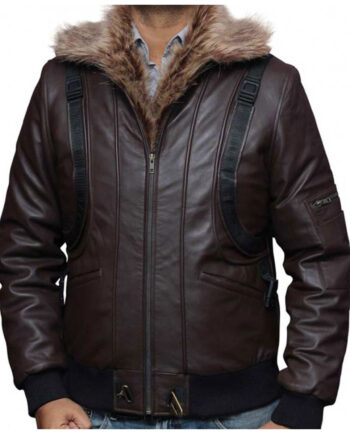 Spiderman Homecoming Michael Keaton Brown Leather Jacket - Modajacket