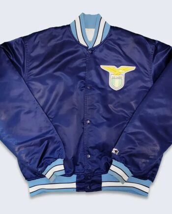 80s SS Lazio Blue Bomber Jacket - Modajacket