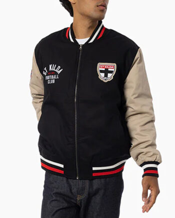 St Kilda Saints Lock Up Varsity Cotton Jacket - Modajacket