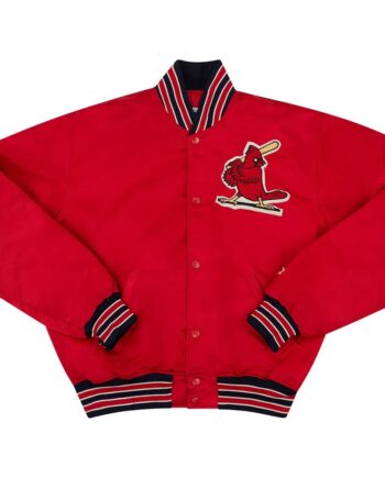 The Retro Varsity: 80s St. Louis Cardinals Red Jacket - Modajacket