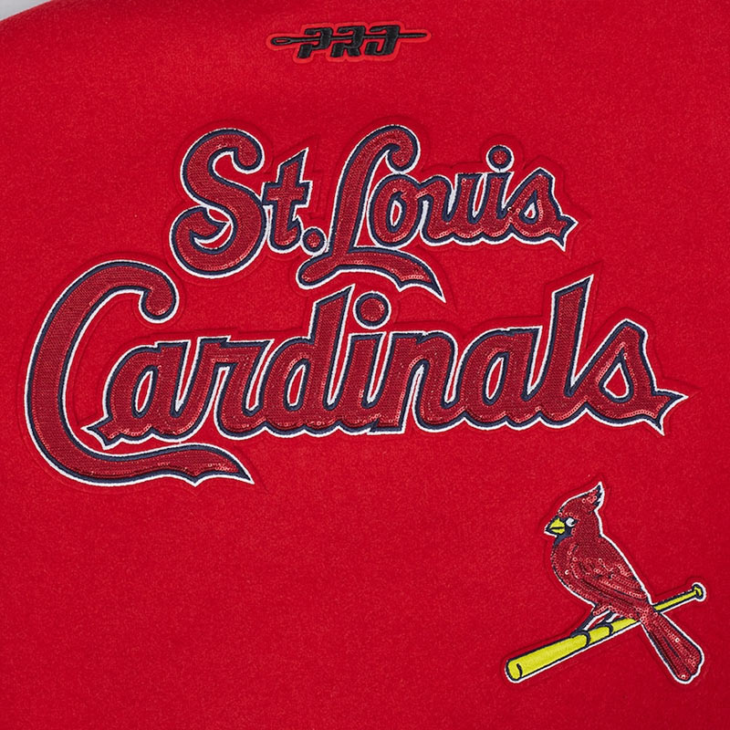 St. Louis Cardinals Game Day Classics Red Varsity Wool/Leather Jacket 9 St. Louis Cardinals Game Day Classics Red Varsity Wool/Leather Jacket