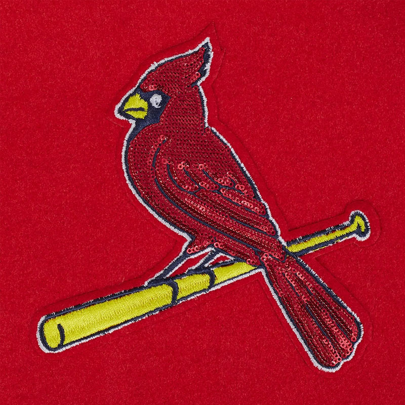St. Louis Cardinals Game Day Classics Red Varsity Wool/Leather Jacket 6 St. Louis Cardinals Game Day Classics Red Varsity Wool/Leather Jacket