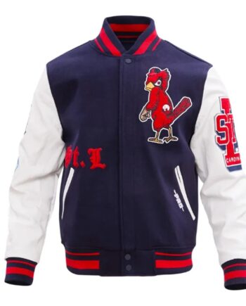 St. Louis Cardinals Old English Varsity Jacket - Modajacket