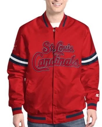St. Louis Cardinals Scout Varsity Satin Jacket - Modajacket