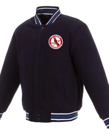 St. Louis Cardinals Navy Wool Varsity Jacket - Modajacket