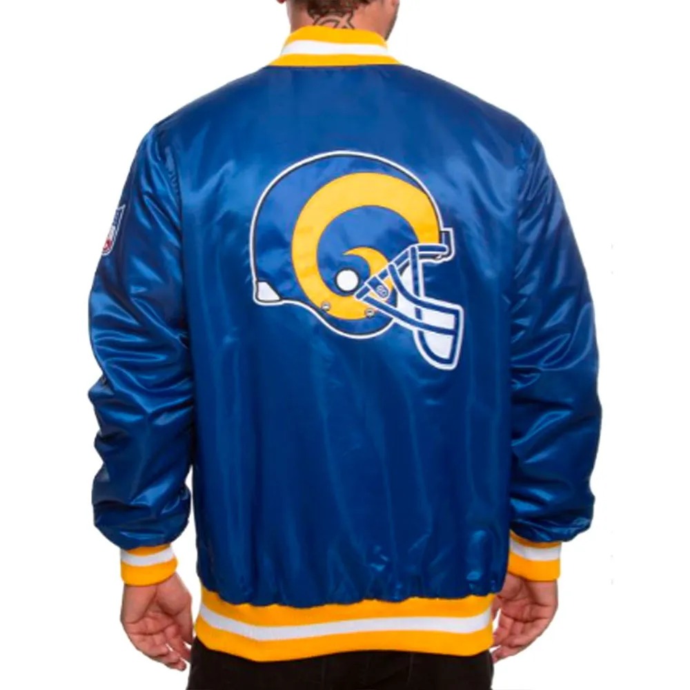 LA Rams Satin Jacket 2 LA Rams Satin Jacket