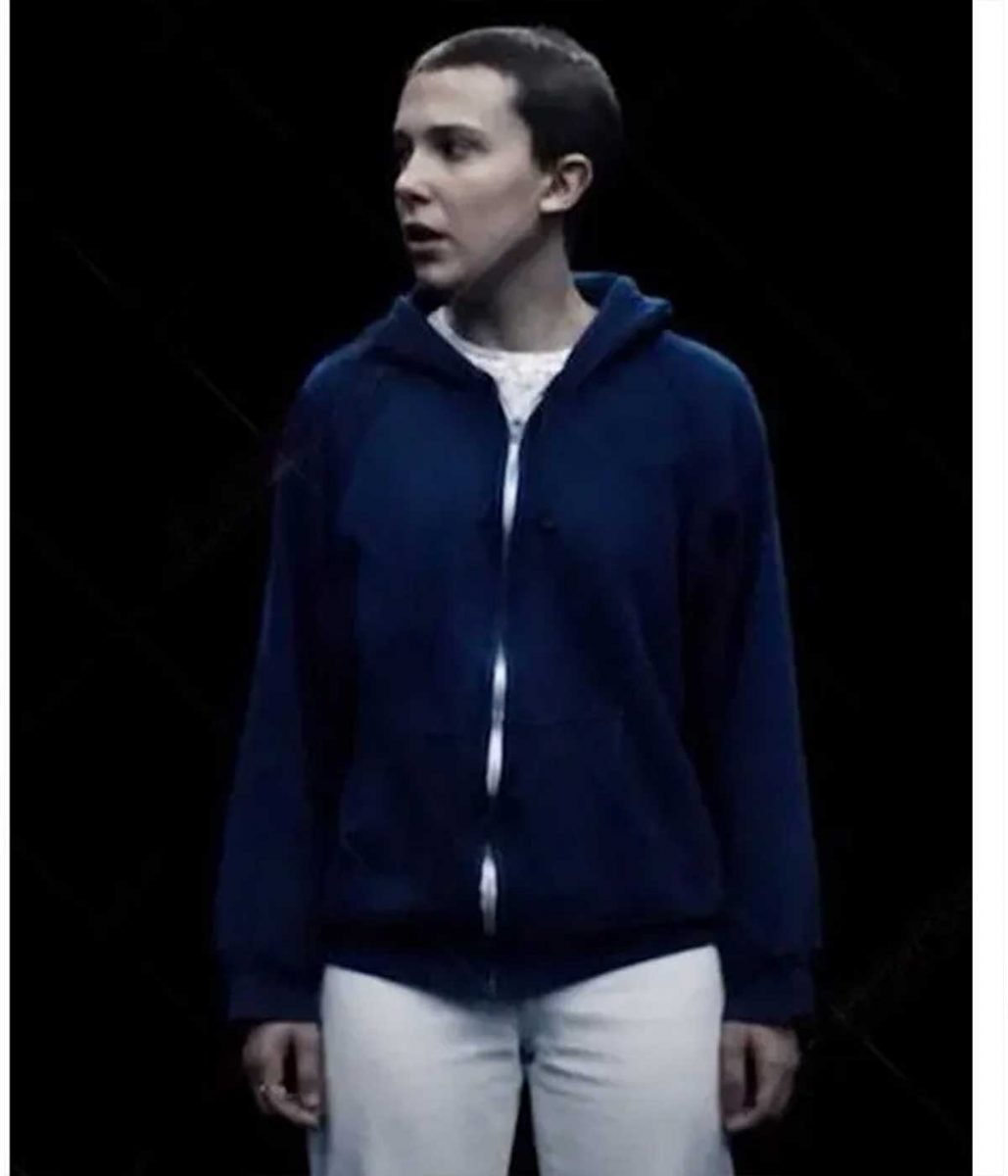 Millie Bobby Brown Stranger Things Season 4 Blue Hoodie 2 Millie Bobby Brown Stranger Things Season 4 Blue Hoodie