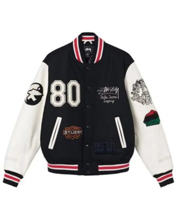 Varsity Denim Tears X Our Legacy TTL Black and White Jacket - Modajacket