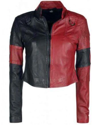 Harley Quinn Live Fast Die Clown Leather Jacket - Modajacket