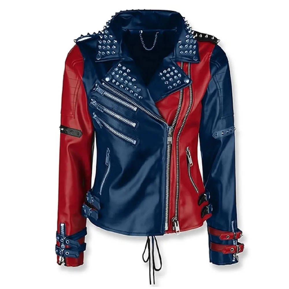 Harley Quinn Suicide Squad Studded Leather Jacket 1 Harley Quinn Suicide Squad Studded Leather Jacket - Modajacket