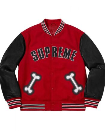 Supreme Bone Letterman Varsity Jacket - Modajacket