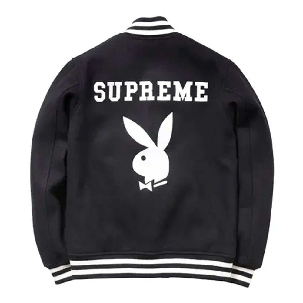 Supreme Playboy Varsity Wool Jacket 4 Supreme Playboy Varsity Wool Jacket