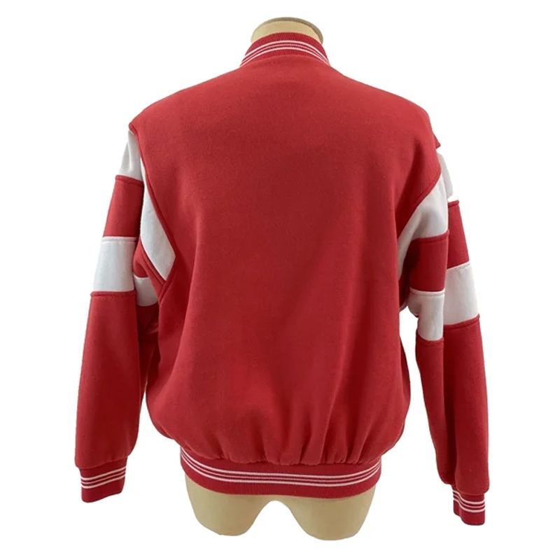 Sydney Swans Red Full-Snap Varsity Wool Jacket 2 Sydney Swans Red Full-Snap Varsity Wool Jacket