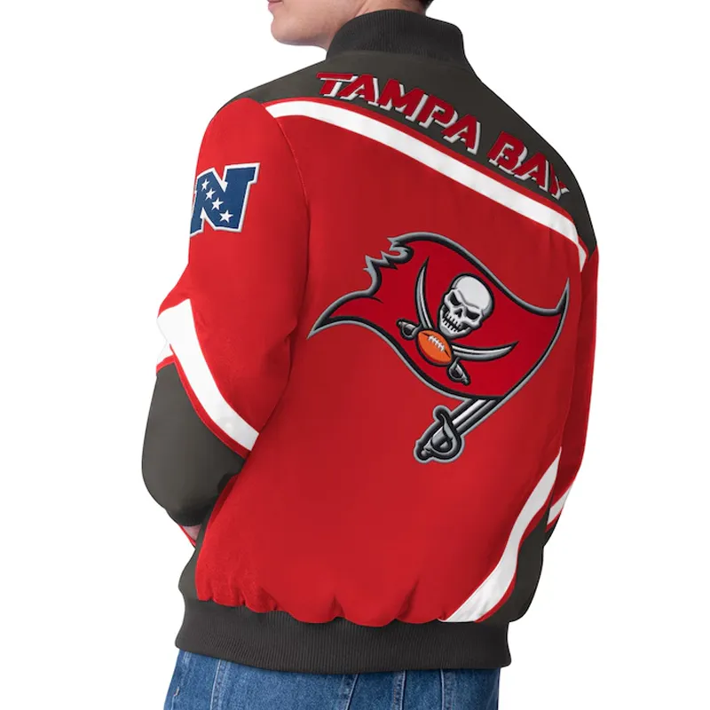 Tampa Bay Buccaneers Maximum Racing Red Jacket 2 Tampa Bay Buccaneers Maximum Racing Red Jacket