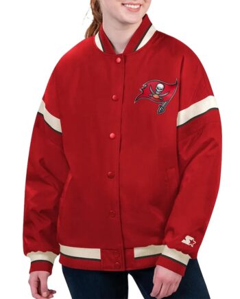 Tampa Bay Buccaneers Tournament Red Varsity Jacket - Modajacket