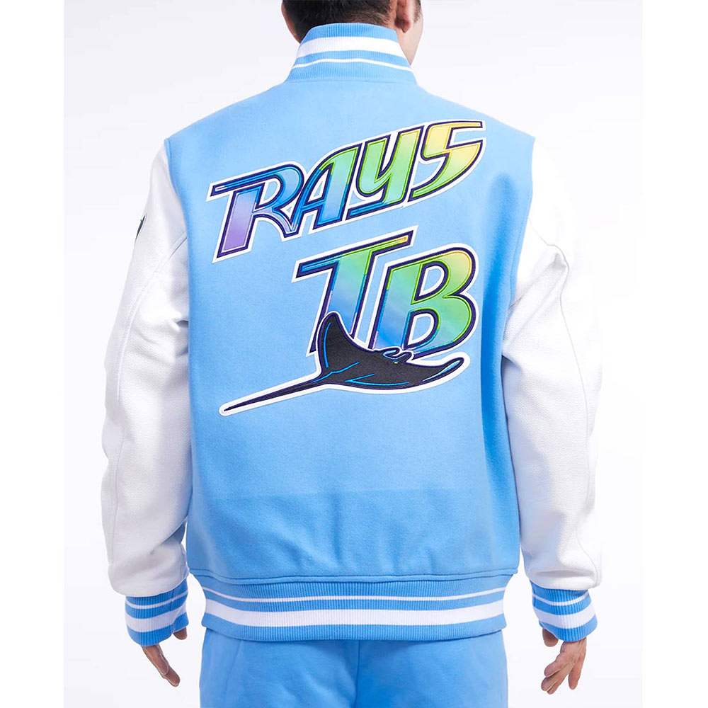 Tampa Devil Rays Retro Classic Rib Varsity Jacket 5 Tampa Devil Rays Retro Classic Rib Varsity Jacket