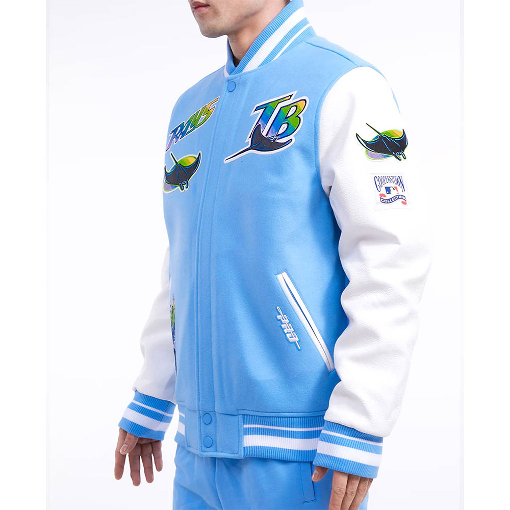 Tampa Devil Rays Retro Classic Rib Varsity Jacket 8 Tampa Devil Rays Retro Classic Rib Varsity Jacket