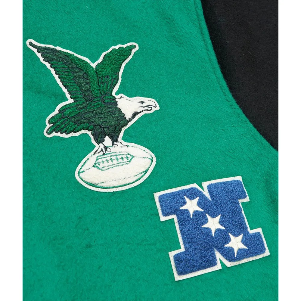 Philadelphia Eagles Team Legacy Varsity Jacket 4 Philadelphia Eagles Team Legacy Varsity Jacket