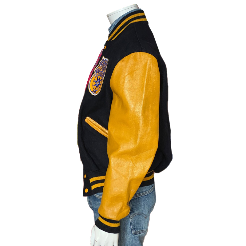 Teamsters Black and Gold Varsity Jacket 6 Teamsters Black and Gold Varsity Jacket