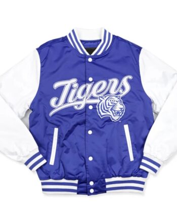 Tennessee State Blue and White Baseball Jacket - Modajacket