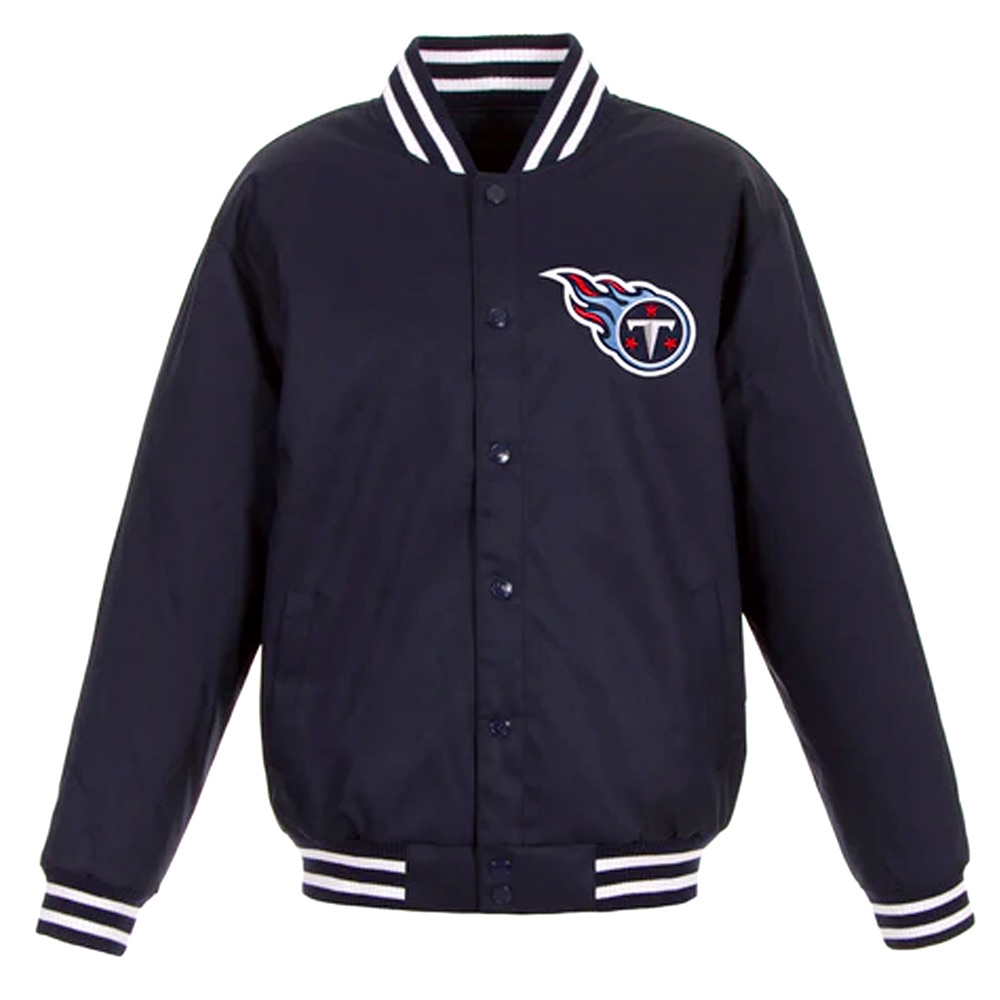 Tennessee Titans Navy Blue Varsity Wool Jacket 1 Tennessee Titans Navy Blue Varsity Wool Jacket - Modajacket